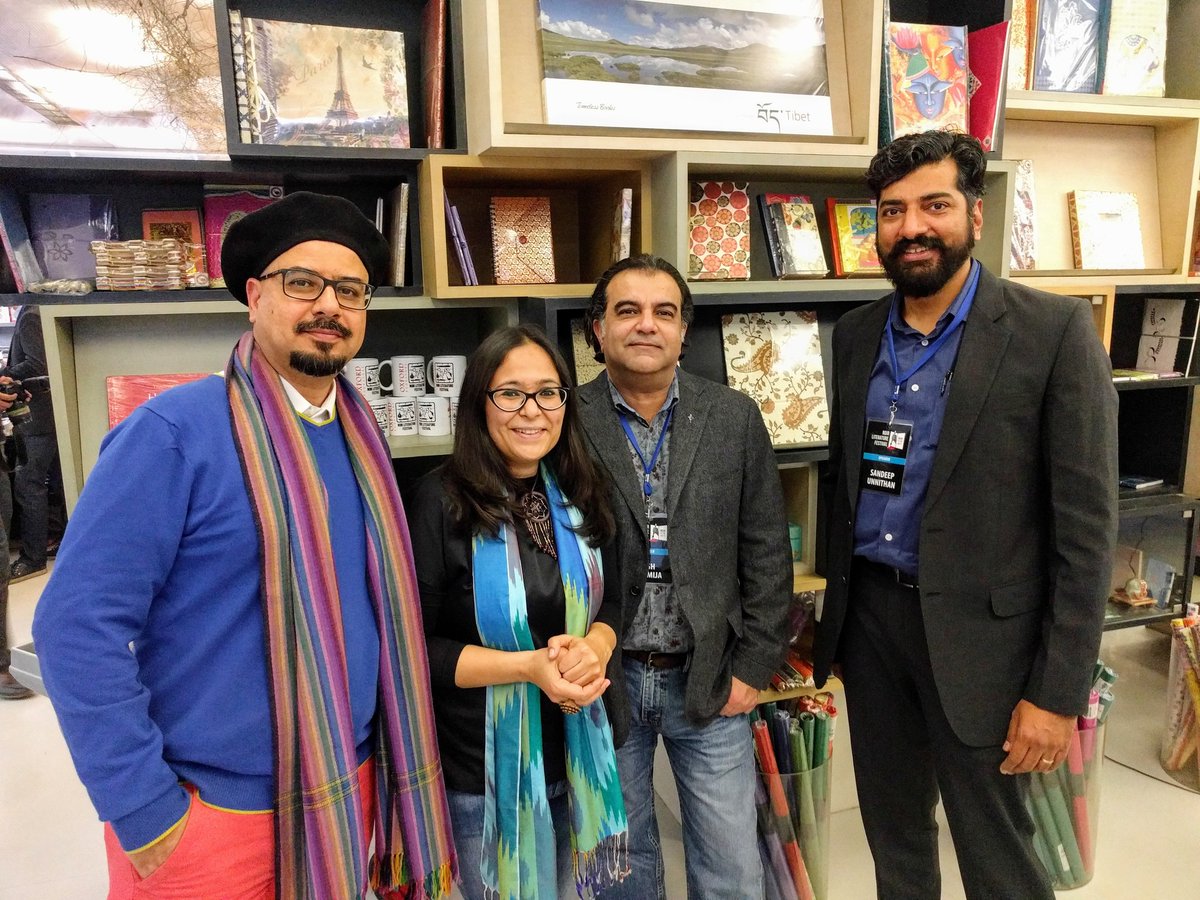 whysoqriousREAL's tweet photo. With our wonderful mentors at the @noirlitfest! Are you ready for the #Qriosity to begin?!! #Quiz @aditmubayi @SandeepUnnithan @vishdhamija https://t.co/X38BUhvkSp