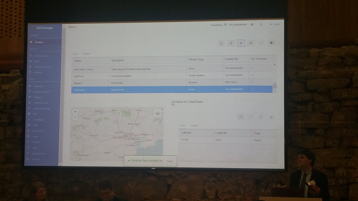 EileenM44798088's tweet photo. @fp7shelp tools in action, where situation specification drives actions in the background of the system @resilens_eu https://t.co/w3WbIeguYf