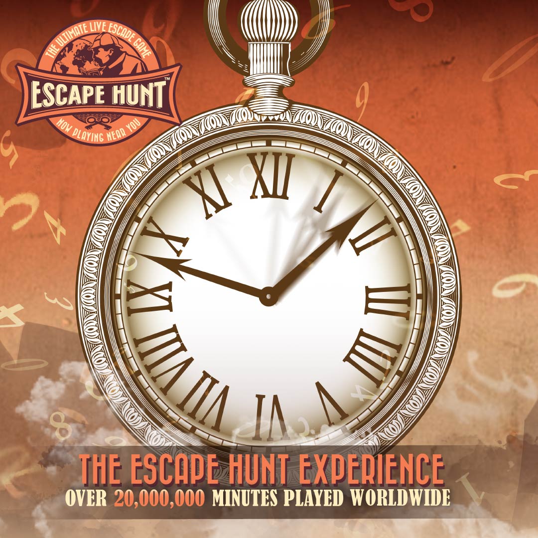EscapeHuntHQ's tweet photo. 20 MILLION MINUTES PLAYED! Book an adventure with us at The Escape Hunt Experience! #EscapeHunt #anothermillion #milestone https://t.co/AIhcWS40Rn