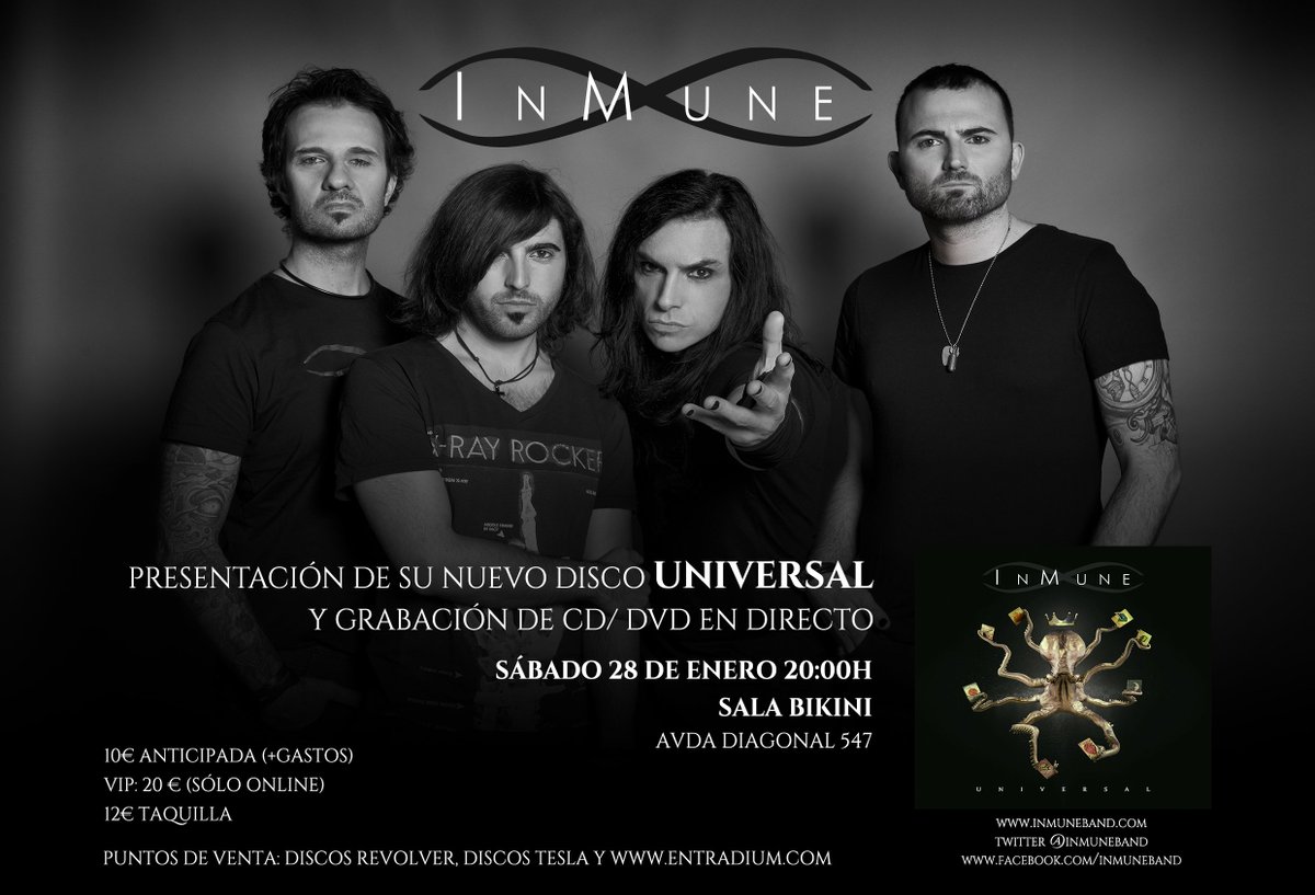 InMuneBand's tweet photo. ¡InMunes! ¡MAÑANA es el día! ¡AGOTADAS entradas VIP! Aún puedes comprar tu entrada en @entradium: https://t.co/CbDk0xJS9a https://t.co/5BynDfeuDB