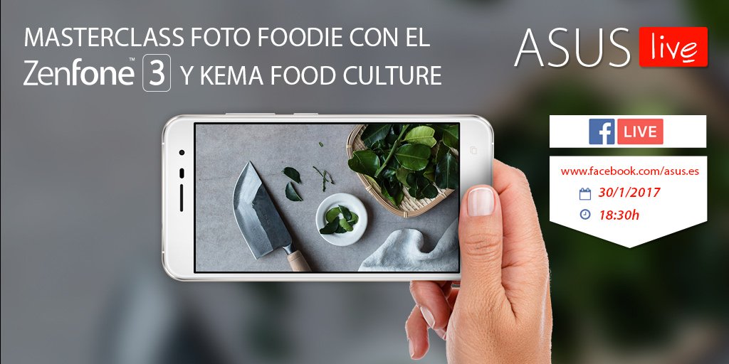ASUS_ib's tweet photo. ¿Quieres sacarle las mejores fotos a tus platos? Aprende todo sobre fotografía y estilismo culinario. ¡El lunes en directo! #ASUSlive https://t.co/hGBIk2XXP7