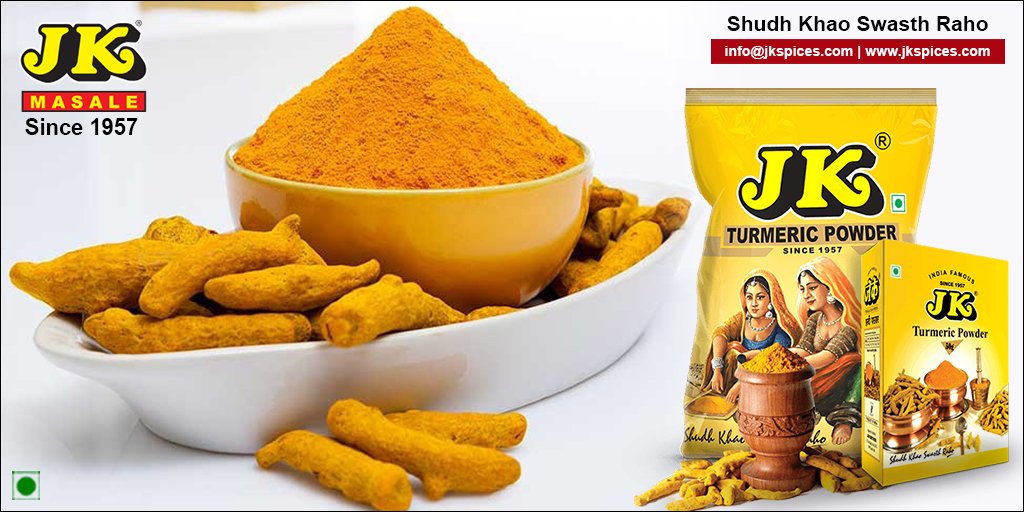 JKMasale1957's tweet photo. Along with taste and color, #JKTurmericPowder adds immense health benefits to food.
Visit Us: https://t.co/Q34h01sGoY
#JKMasale https://t.co/b3B4bu4cwG