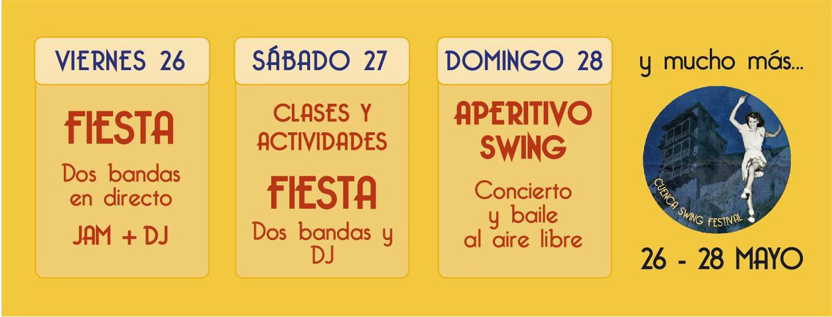 Pero si estas interesado escribenos Email a info@cuencaswing.com
y te mantendremos informado facebook.com/cuencaswing