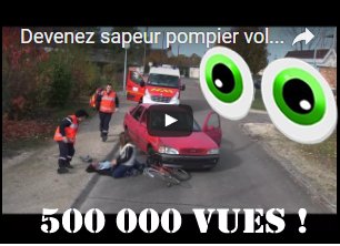 #JeSuisFierDeMoiQuand je constate que le clip Devenez #sapeurpompiervolontaire dépasse les 500 000 vues ! 👍🏽 youtube.com/watch?v=eQcs4O…
