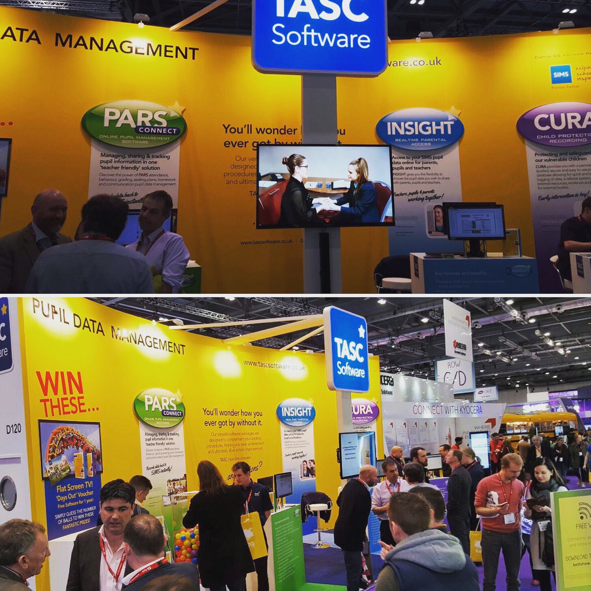 design_frontier's tweet photo. Stand we designed for #tascsoftware #bett2017 - always good to see our work in real life! #designagency #graphicdesign #brand#brandguardians https://t.co/gJw2XURm46