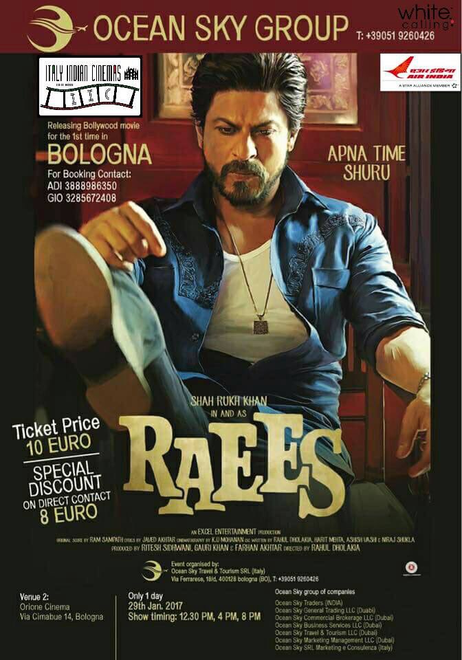 SRKuniverseIT's tweet photo. #Raees #RaeesInItaly #Bologna @SRKUniverse @iamsrk @RaeesTheFilm @RedChilliesEnt https://t.co/XKJXhSRwCB