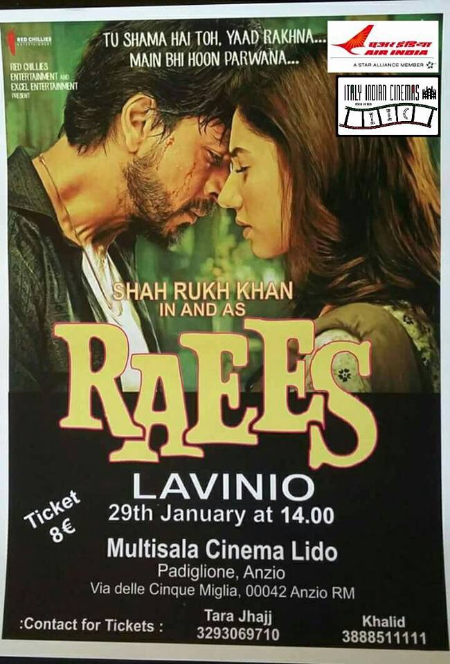 SRKuniverseIT's tweet photo. #Raees #RaeesInItaly #Lavinio @SRKUniverse @iamsrk @RaeesTheFilm @RedChilliesEnt https://t.co/Q5zkxaQyoT