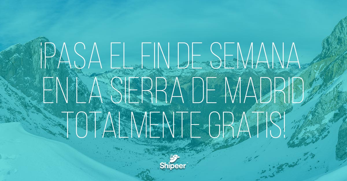 shipeers's tweet photo. ¡Fin de semana en la sierra de Madrid totalmente gratuito! ¿Quieres saber como? Averígualo aquí

https://t.co/eP4EhThDl2 https://t.co/qJtcou4wUQ