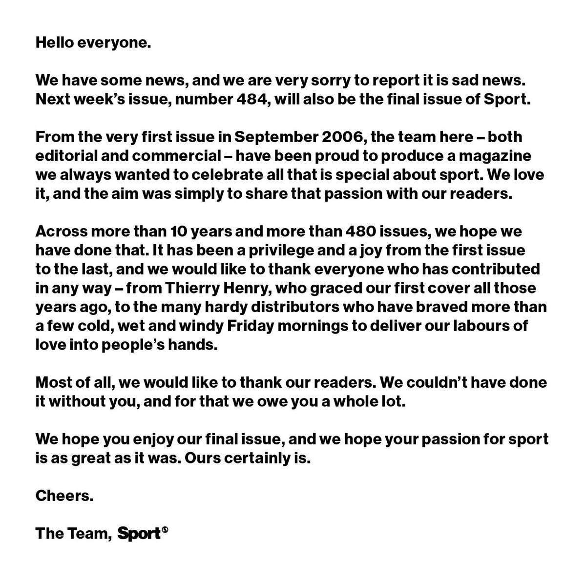Sport Magazine tweet media