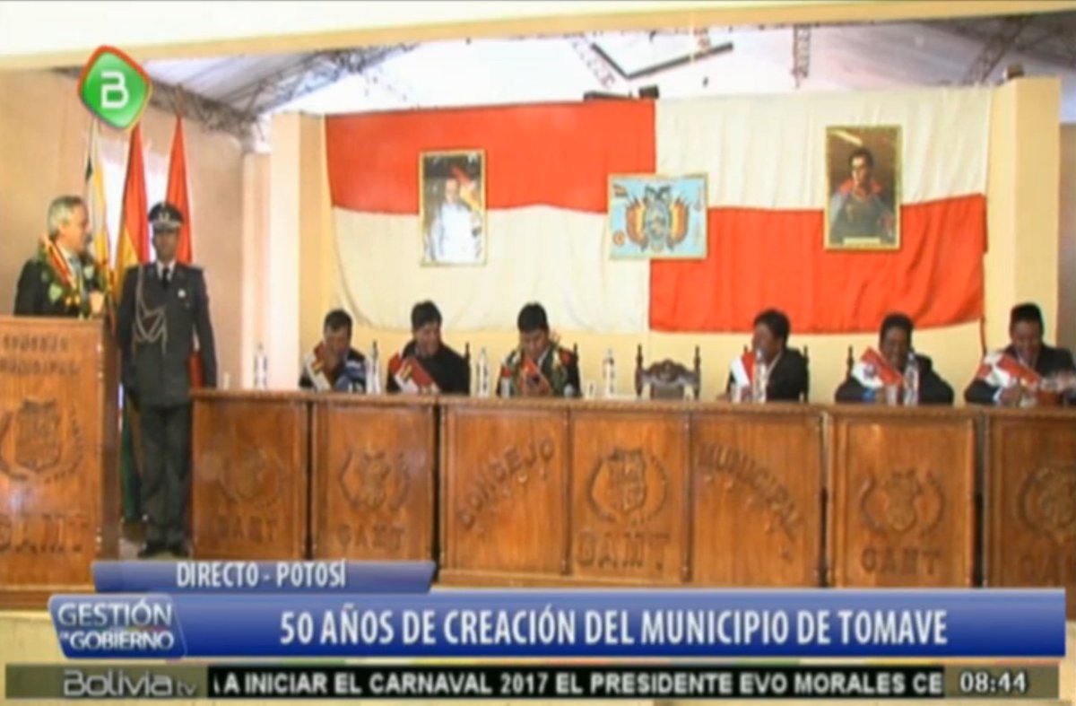 Canal_BoliviaTV's tweet photo. #AHORA | Vpdte. #GarcíaLinera:a través del programa “Bolivia cambia, Evo cumple” se hicieron obras muy importantes para el municipio #Tomave https://t.co/KJCWxNv7CV