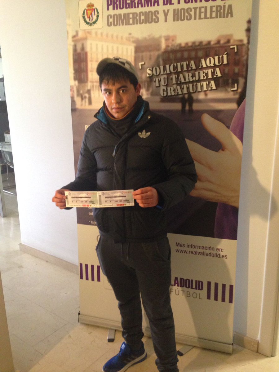 ClubFidelis's tweet photo. Diego Domínguez es el otro ganador de las entradas para disfrutar del @realvalladolid . Enhorabuena!!! https://t.co/2FrywkW6eS