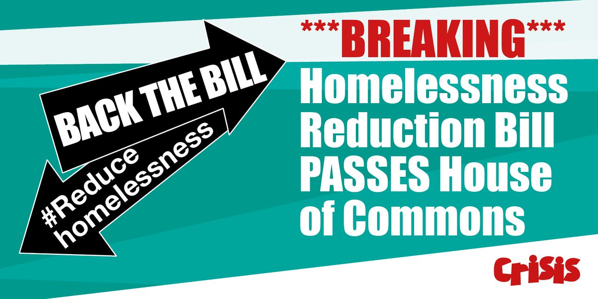 crisis_uk's tweet photo. Next stop the House of Lords! 
#HomelessnessReductionBill
#NoOneTurnedAway 
#ReduceHomelessness https://t.co/uoBPEr1li0