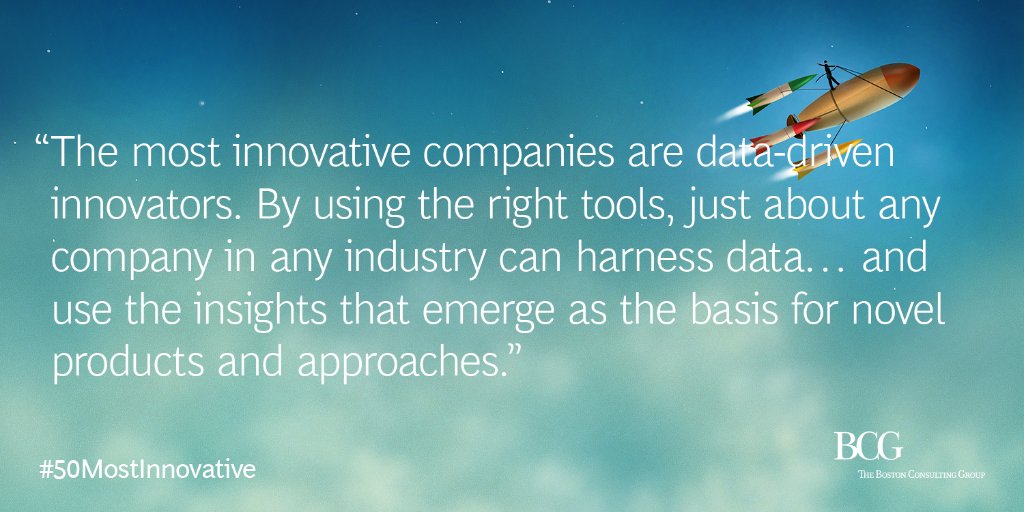 BCGInstitute's tweet photo. Using technology to secure an #innovation advantage is no longer the purview of tech companies. #50MostInnovative https://t.co/q0S4CSyT9b https://t.co/A76AWosM1B