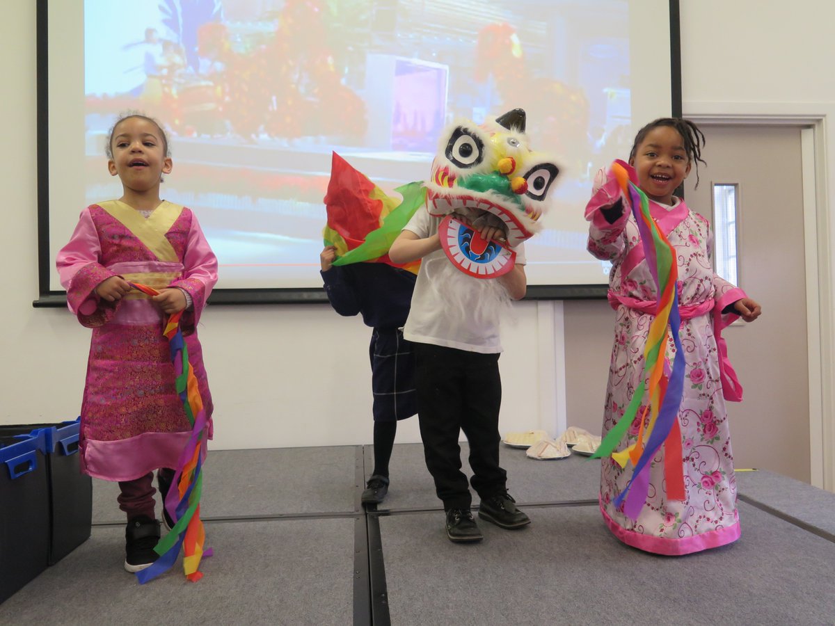 A fantastic ribbon and lion dance performed by pupils today 💫 #chinesenewyear