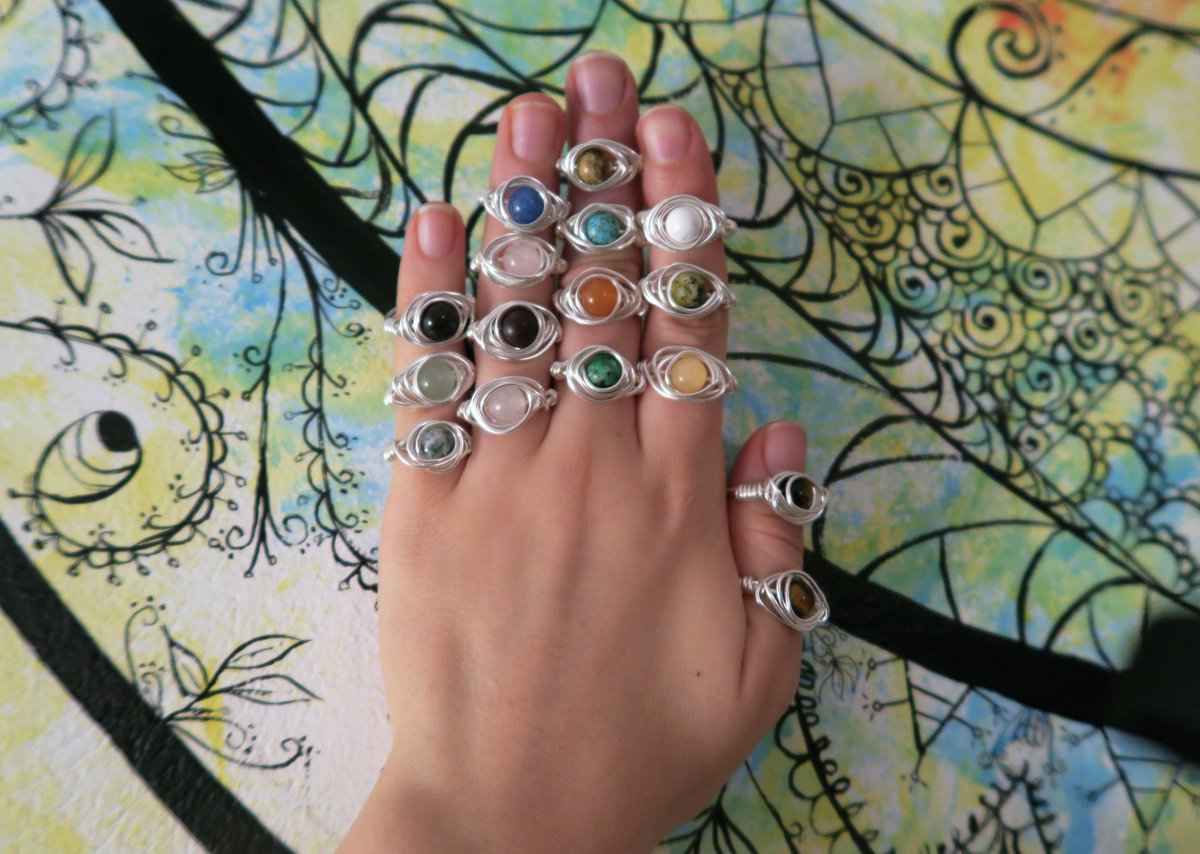 nataly_daluz's tweet photo. Ring Collection:Delicate 👁️ @Etsy https://t.co/mn9teQbY50 #handmade #wiredwrapped #gemstones #fashionjewelry #fashion #rings #bohemian #etsy https://t.co/G079a926le