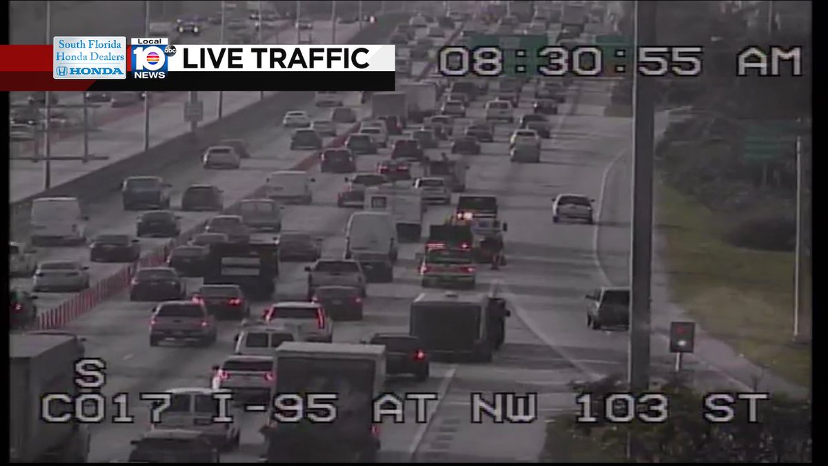Broken Down Car on I-95 SB at NW 103rd St #traffic https://t.co/72V0TyIijZ