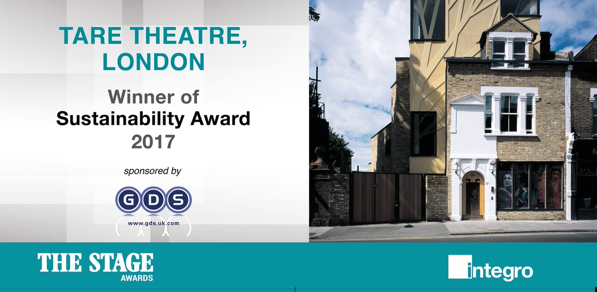 TheStage's tweet photo. Congratulations to @Tara_Arts for winning our new Sustainability Award! #TheStageAwards https://t.co/zIctupRj0u