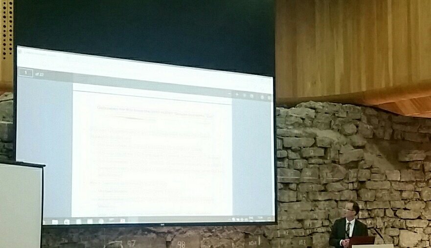 SilviaPlanella's tweet photo. Dr Micheal Murphy from @Entirl presenting in the @fp7shelp event #SHELPFE 'Future of EU projects' session https://t.co/tfLpBarRnC