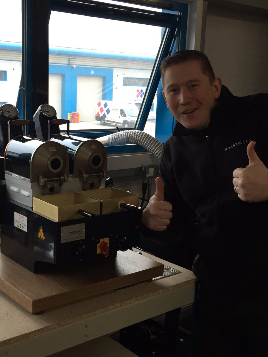 RoastologyUK's tweet photo. Very excited to have our new Probat sample roaster on site @roastologyuk #newequipment #probatroasters https://t.co/aoupOoVEfW