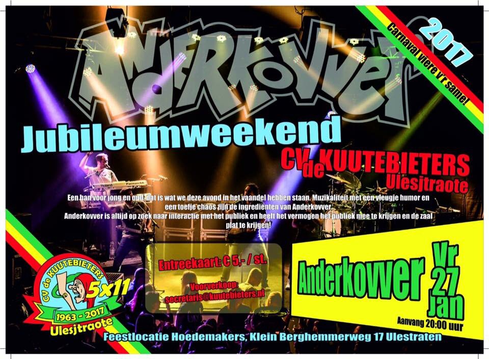 deKuutebieters's tweet photo. vanavond door met ons programma Anderkovver kaarten zijn vanavond aan de kassa te koop. Veer gaon gaas geve Kuutebieters Alaaf!@vlinlimburg https://t.co/5h8xW3SDrU