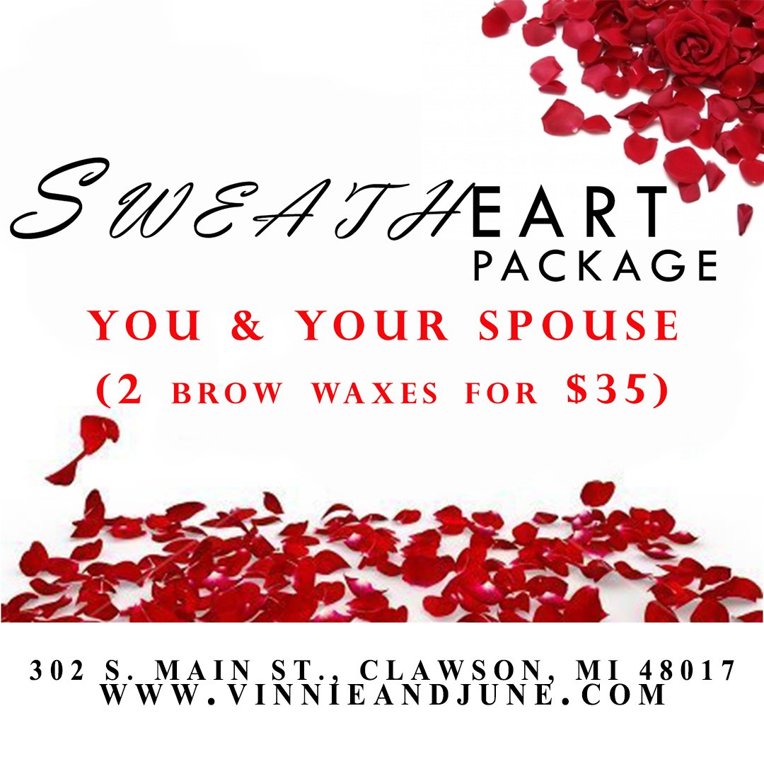 VinnieandJune's tweet photo. We offer grooming services for Men including waxing for brows, ears, chin, and nose. (Package will be available 02/01 until 02/28.) https://t.co/DyzKSP5onL