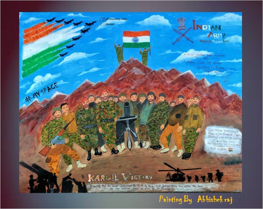Painting of indian army – India NCC-saigonsouth.com.vn