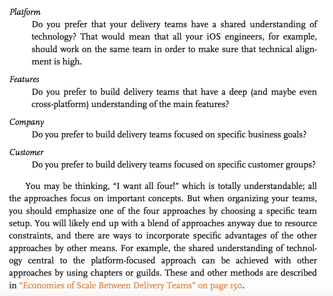 scalingteams's tweet photo. When organizing delivery teams, you should choose a top-level approach for your team structure. Here are four perspectives to consider: https://t.co/tarnzWmzJS
