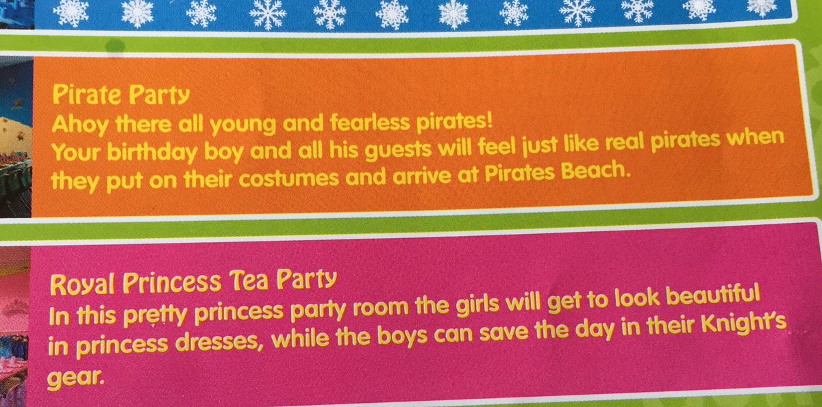 warijan's tweet photo. @PinkstinksUK @LetToysBeToys 
These parties are being advertised today at local soft play place.Luckily my granddaughter can't read yet 😡 https://t.co/Da4Nb2B8Ah