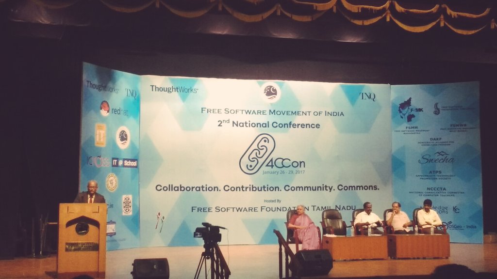 FSFTamilnadu's tweet image. Panel discussion on #DeMonisation &amp;amp; Digital Infrastructure @ #4Ccon #fsftn #DigitalIndia