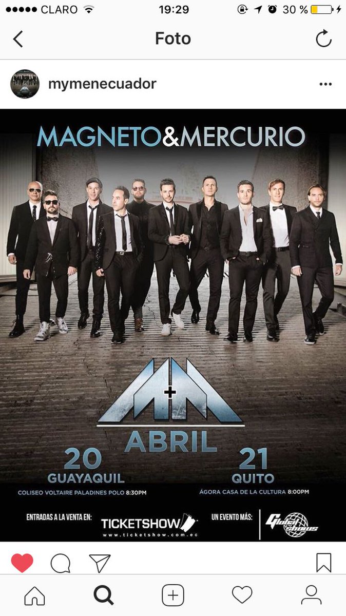 ORMQuito's tweet photo. No se queden sin sus entradas corran a @Ticketshow y disfrutemos del mejor concierto @MagnetoMercurio en ecuador 20 y 21 de abril!!! https://t.co/CGwJpl2i0C