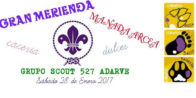 No te dejes el monedero en casa éste sábado. Los lobatos organizan una rica merienda. La cacería está en marcha! <a href="/ASDEEx/">Scouts Extremadura</a>  <a href="/scout_es/">Scouts de España (ASDE)</a>