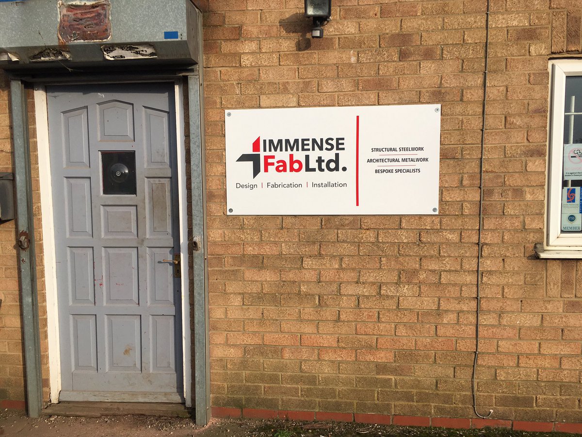 ImmenseFab's tweet photo. Nice new signage from @SignSurgeon 👌🏻 https://t.co/SOkoNAno0E
