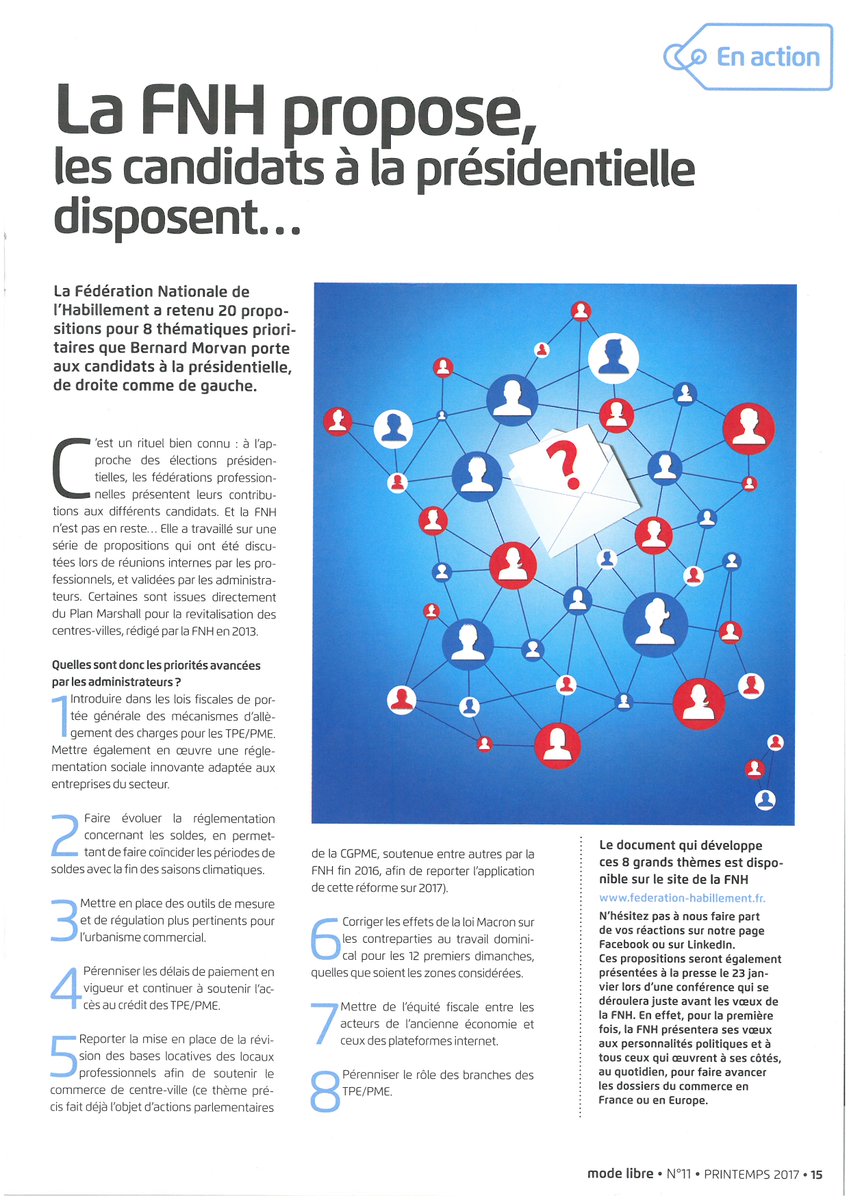 Nadine_DLH's tweet photo. #Lobbying : la #FNH propose, les candidats à la présidentielle disposent... 20 propositions pour 8 thématiques #BernardMorvan
#ModeLibre https://t.co/Zd7x68MqEq