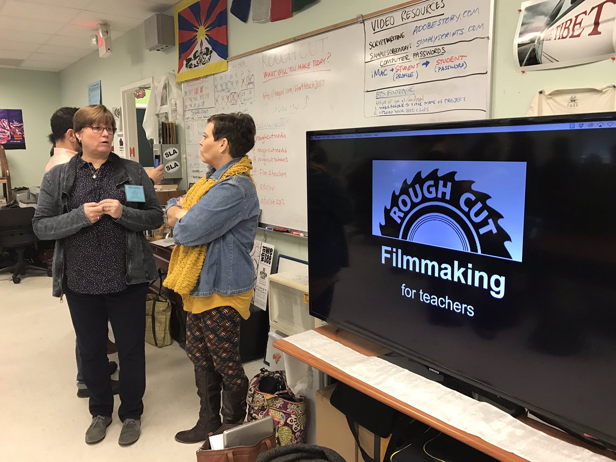 i_r_she's tweet photo. About to learn filmmaking from #SLA Ss #educon2.9 @RoughCutMedia #edtech https://t.co/b7XCfGlYE9