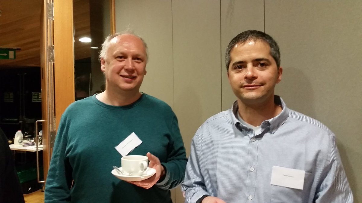 SilviaPlanella's tweet photo. Tomer Kaplan from @Mdais and Alexander  Nussbaumer from @TUGraz in  the @fp7shelp event #ShelpFE https://t.co/jukbDnUMZw