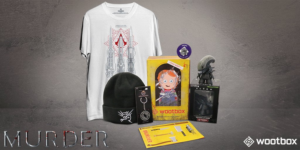 TBT9_W9's tweet photo. Les chéris, aujourd'hui nous vous proposons de gagner 3 @wootbox_fr thème "Murder" ici-même !
Pour cela, RT + Follow 😉🎁
#TPMP #WootBox https://t.co/Ow5OKXGMcr