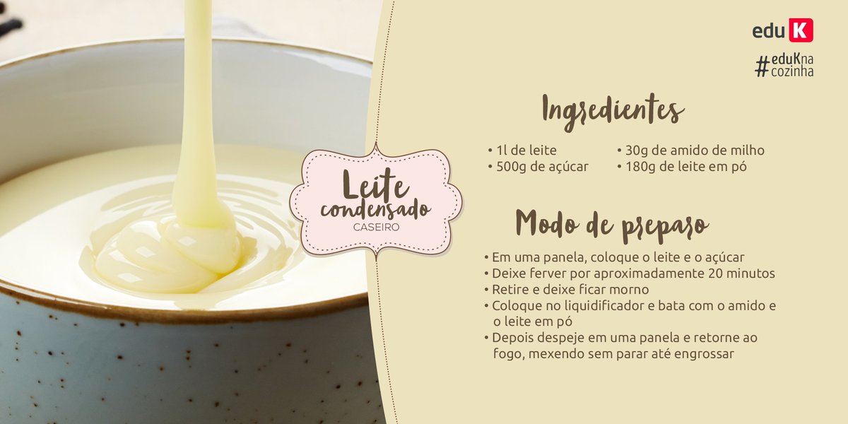 Quer um #doce, mas não tem nada em casa? Experimente este #leite #condensado #caseiro