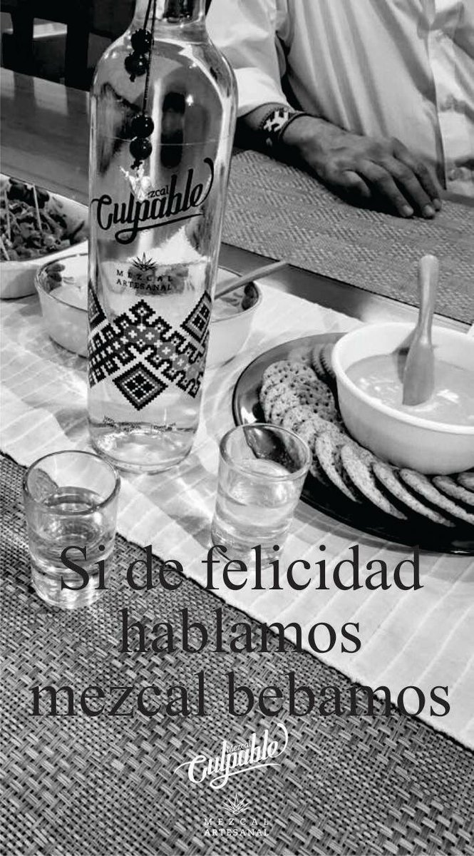 MezcalCulpable's tweet photo. FELICIDAD #MezcalCulpable #mezcal #alcohol #drinks #felicidad #amigo #mezcaltime #mezcaleando #agave #yolo #fun #happy #BuenViernes https://t.co/eDFVB9I77K