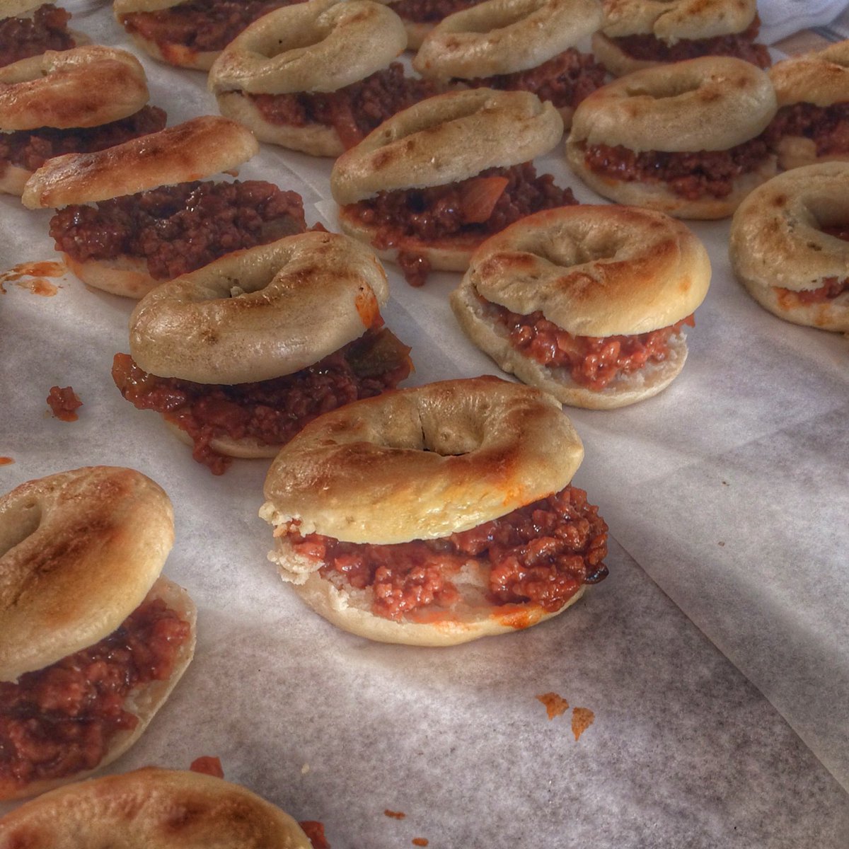 bowerybakery's tweet photo. come down and grab a Sloppy Joe's bagel. We are open till 10pm!

#sloppyjoes #newbagel #bowerybakery https://t.co/MX2NkHHYMi