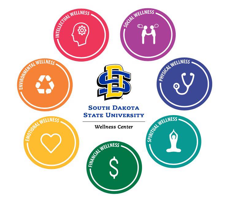SDState's tweet image. Our panel of @SDState health experts are getting ready for Q&amp;amp;A @ 2! We will start at the top of the wheel with questions on social wellness.