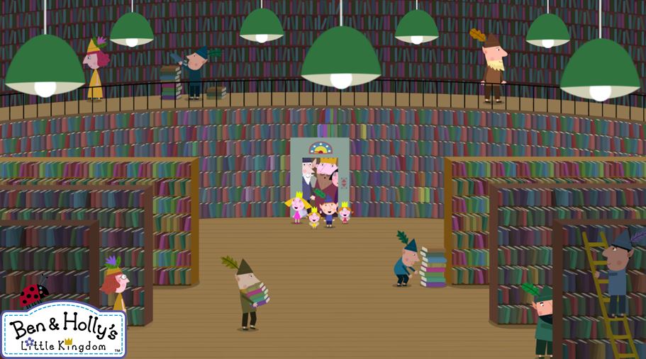 Magical – February is #NationalLibraryLoversMonth! RT if your little one loves visiting the library! #BenAndHolly