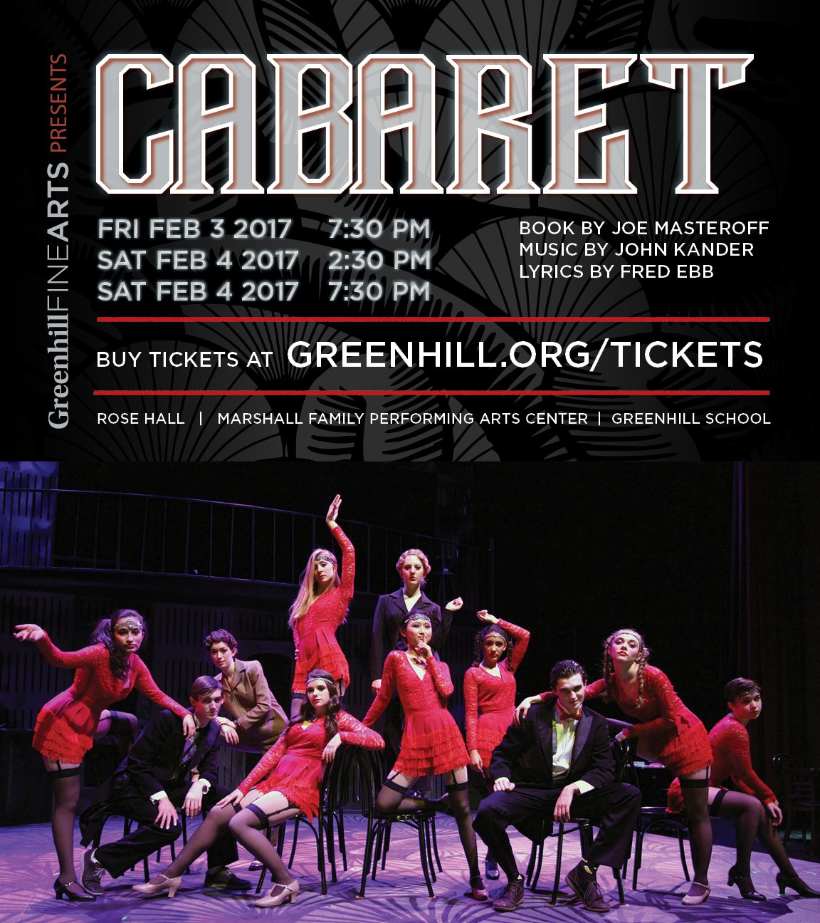 Greenhillschool Greenhill Fine Arts Presents Cabaret Buy Your Tickets Today This Show Is A Must See