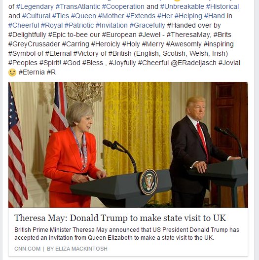 ERadeljasch's tweet photo. #Epic #Visit and #Awesomly #Epic #Good #Sign to #PresidentTrump, #Administration and #Godfearing #AmericanPeople! :) In a #Joyful #Spirit https://t.co/aVGXE5sCTd