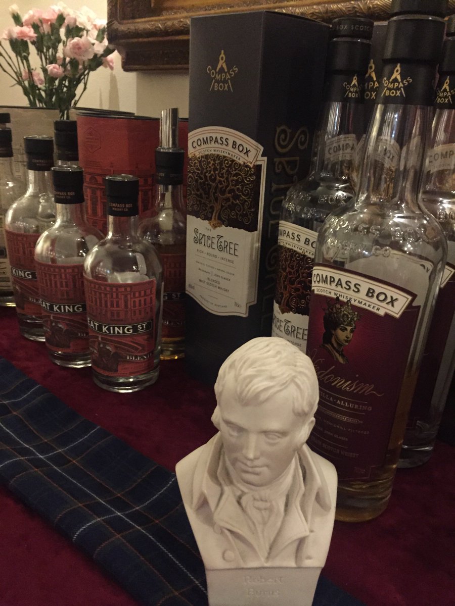 With <a href="/vinology_shop/">Vinology Shop</a> with some amazing <a href="/CompassBox/">Compass Box</a> #Whisky for #RobbieBurns celebrations!