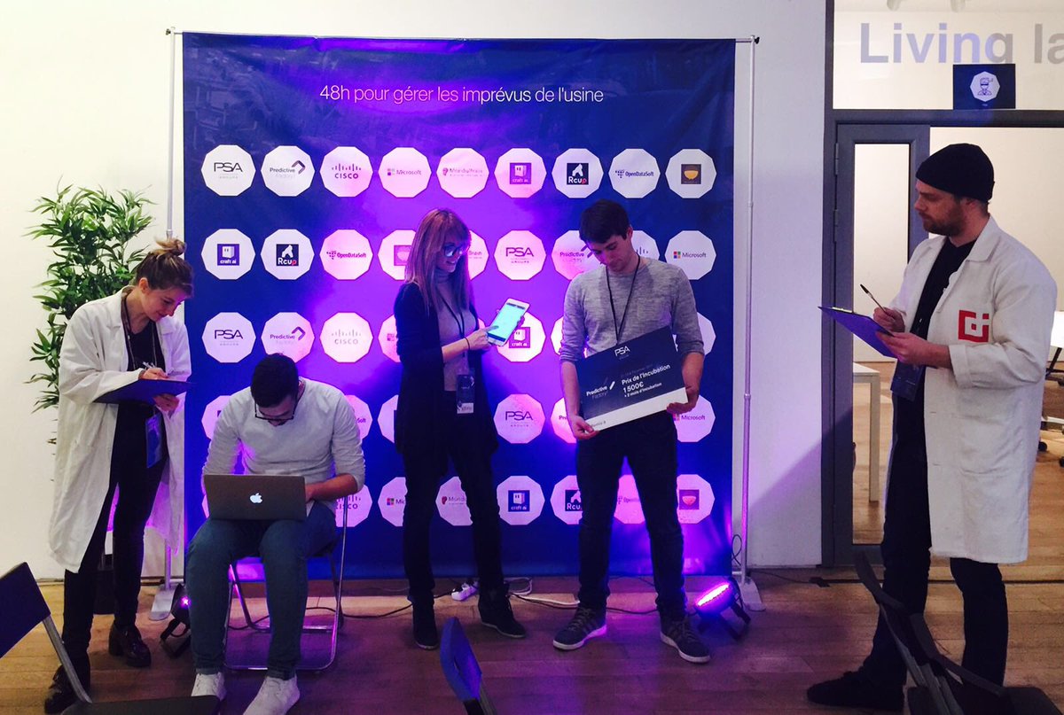 foxyaura's tweet image. @bemyappFR #usinedufutur champions de hackathon #predictivefactory
