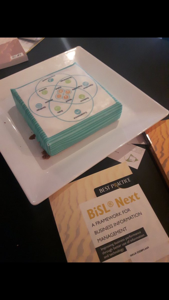 ivovanharen's tweet photo. New #BiSL book, a framework for information management, has arrived. #BookCake! @aslbisl https://t.co/nrqjygXedc