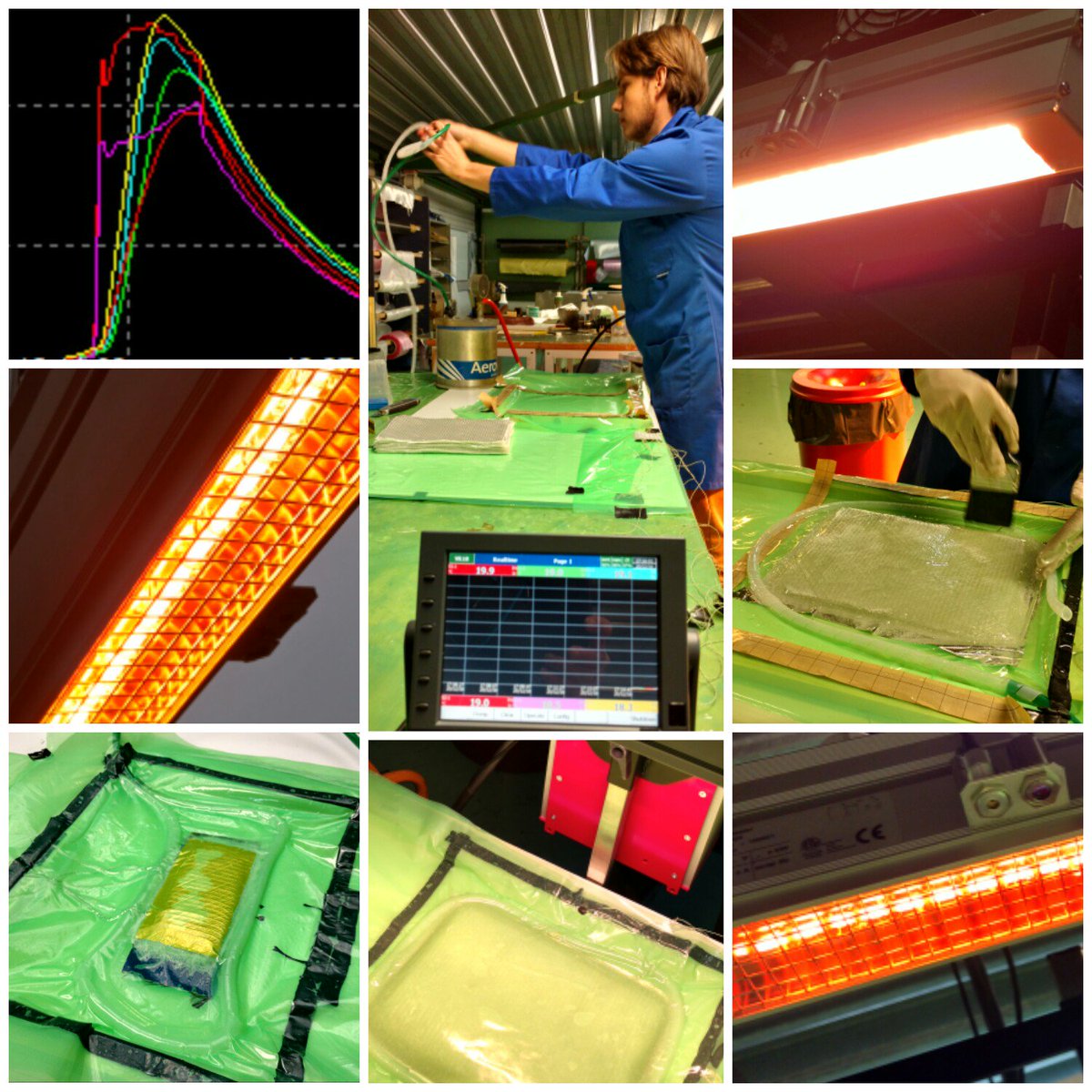 ibkracht's tweet image. Vandaag heeft Mathijs zijn stage bij KRACHT afgerond: IR short wave heater composite curing.