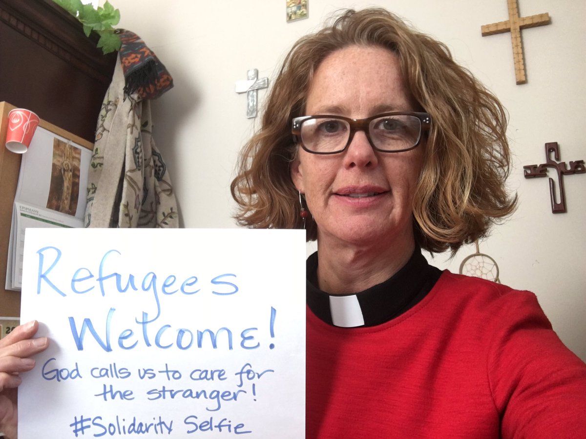 AndreaDoeden2's tweet photo. I stand w immigrants.  #solidarityselfie https://t.co/sqhRVx1wpc