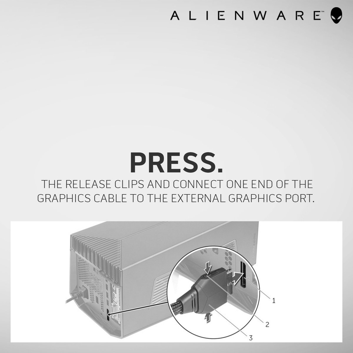 AlienwareTech's tweet photo. Ever wondered if you're connecting the #AlienwareGraphicsAmplifier correctly? Check this out! https://t.co/NErU6CrKNK