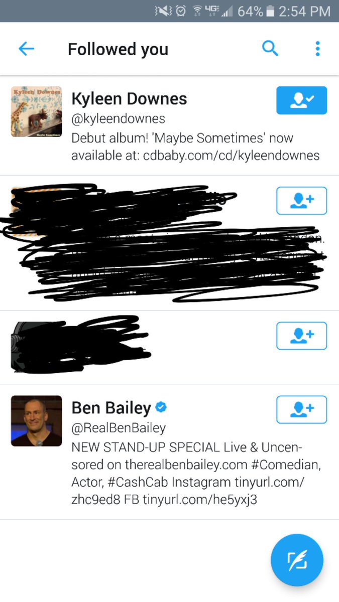 goodluckyear's tweet photo. Old band, SW, tracked with Marc McClusky &amp; I always said @RealBenBailey is his doppelganger. Now, Mr. # CashCab himself follows us! Thx Ben! https://t.co/FYbRRdh6Ld